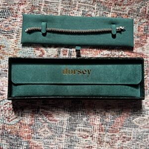 Dorsey Kate 3mm white sapphire bracelet 6.5 inches